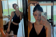 くびれたウエストと長い脚線美に視線集中、fromis_9・チェヨンの鏡セルフィーが話題