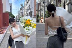前から見ると上品、後ろ姿は大胆…IZ*ONE出身イ・チェヨン、ホルターネック姿で意外な魅力を披露